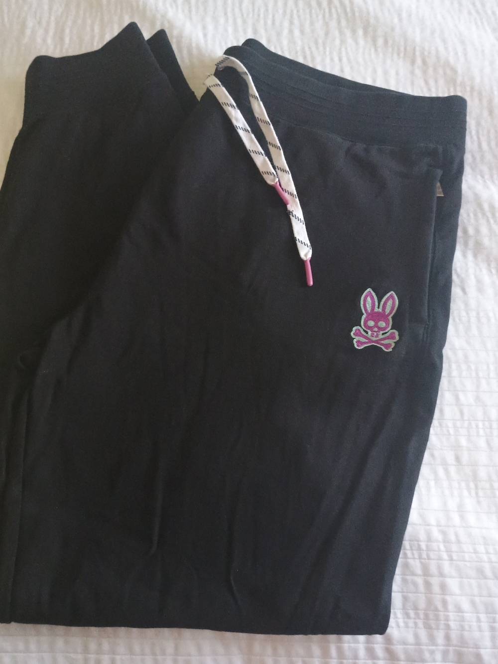 EUC Psycho Bunny Skull Jogger Pants Black Size 3XL